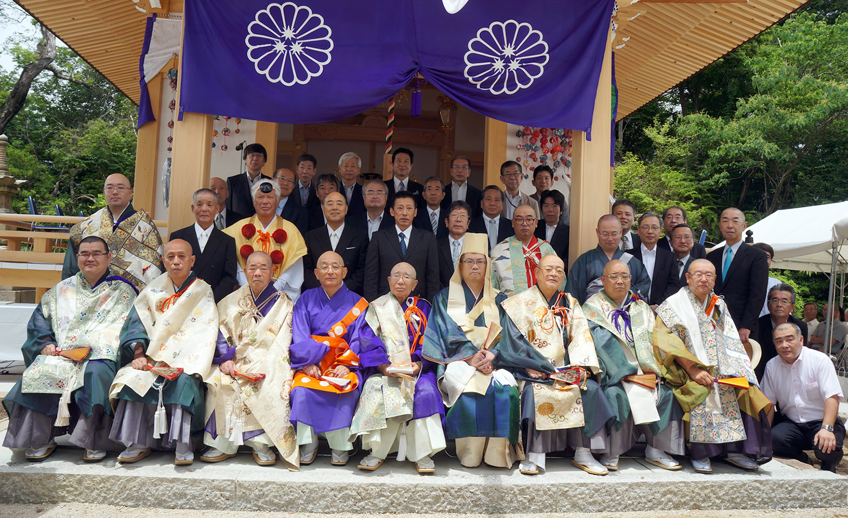 廣徳寺本堂再建復興落慶慶讃法要と採燈大護摩供