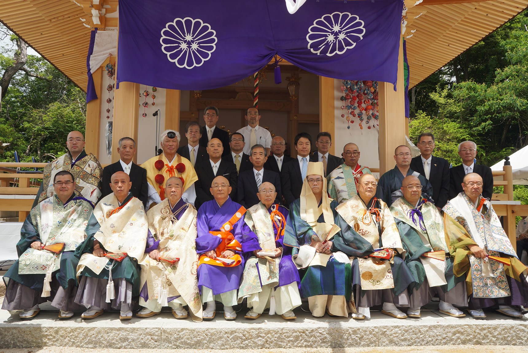 廣徳寺本堂再建復興落慶慶讃法要と採燈大護摩供